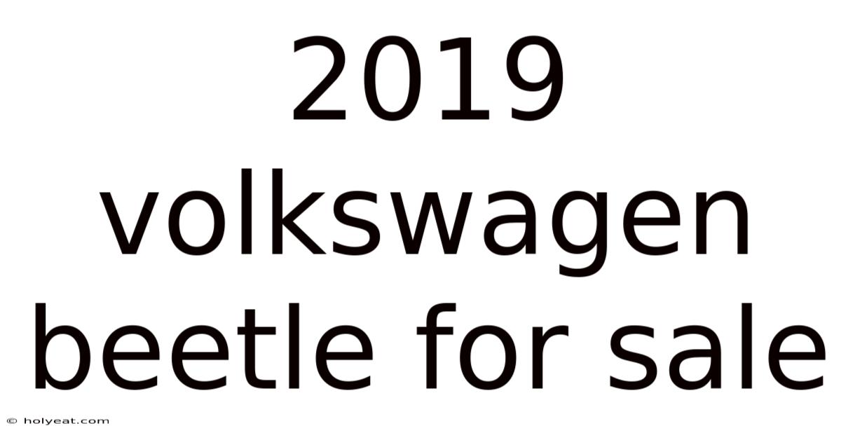2019 Volkswagen Beetle For Sale