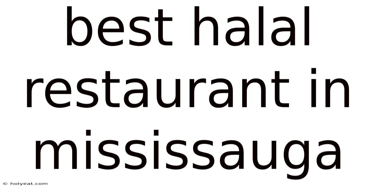 Best Halal Restaurant In Mississauga