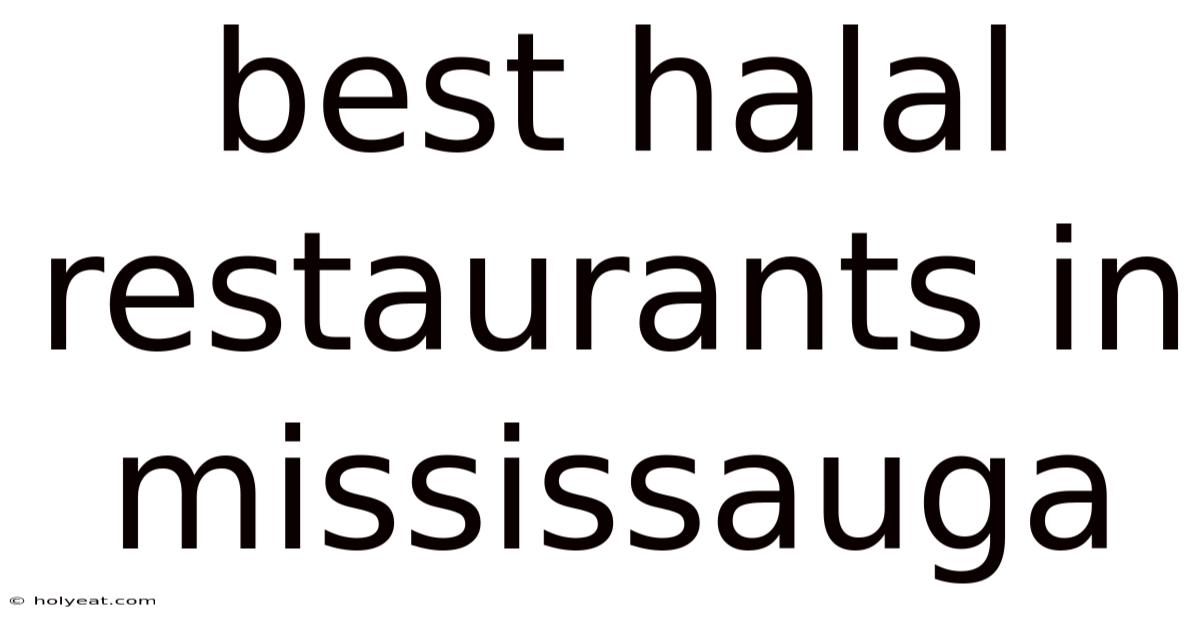 Best Halal Restaurants In Mississauga