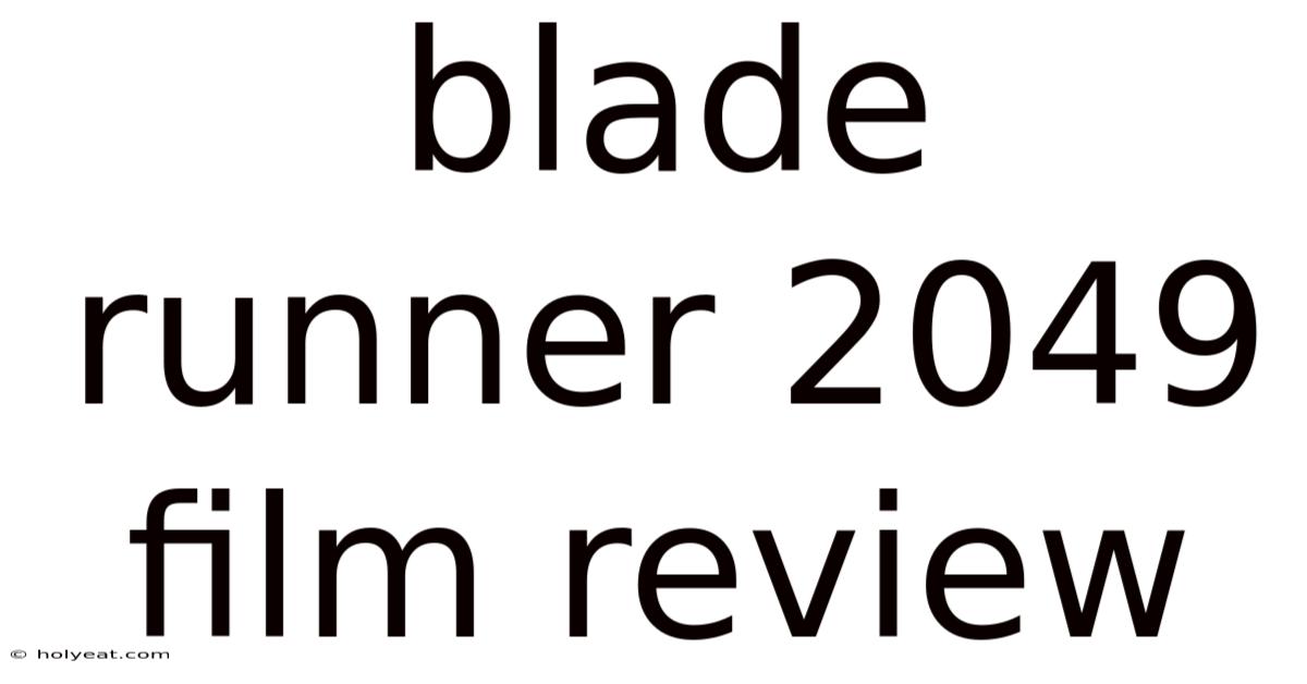 Blade Runner 2049 Film Review