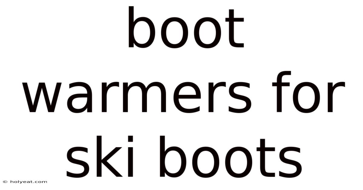 Boot Warmers For Ski Boots
