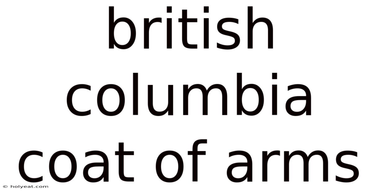 British Columbia Coat Of Arms