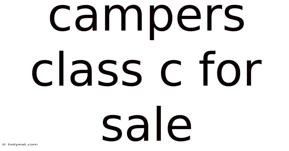 Campers Class C For Sale