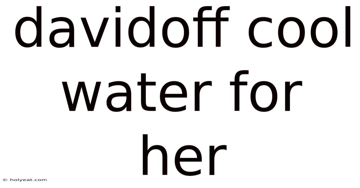 Davidoff Cool Water For Her