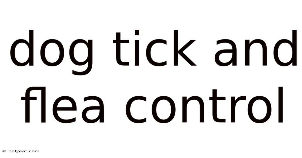 Dog Tick And Flea Control