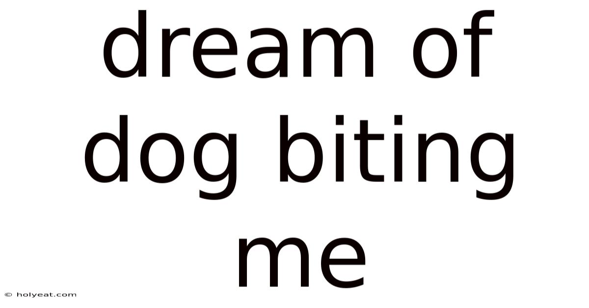 Dream Of Dog Biting Me