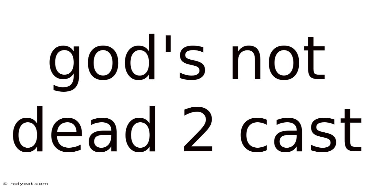 God's Not Dead 2 Cast