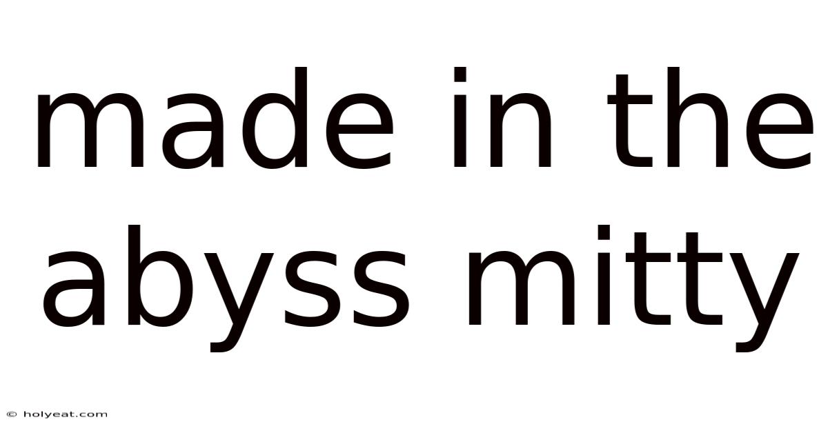 Made In The Abyss Mitty