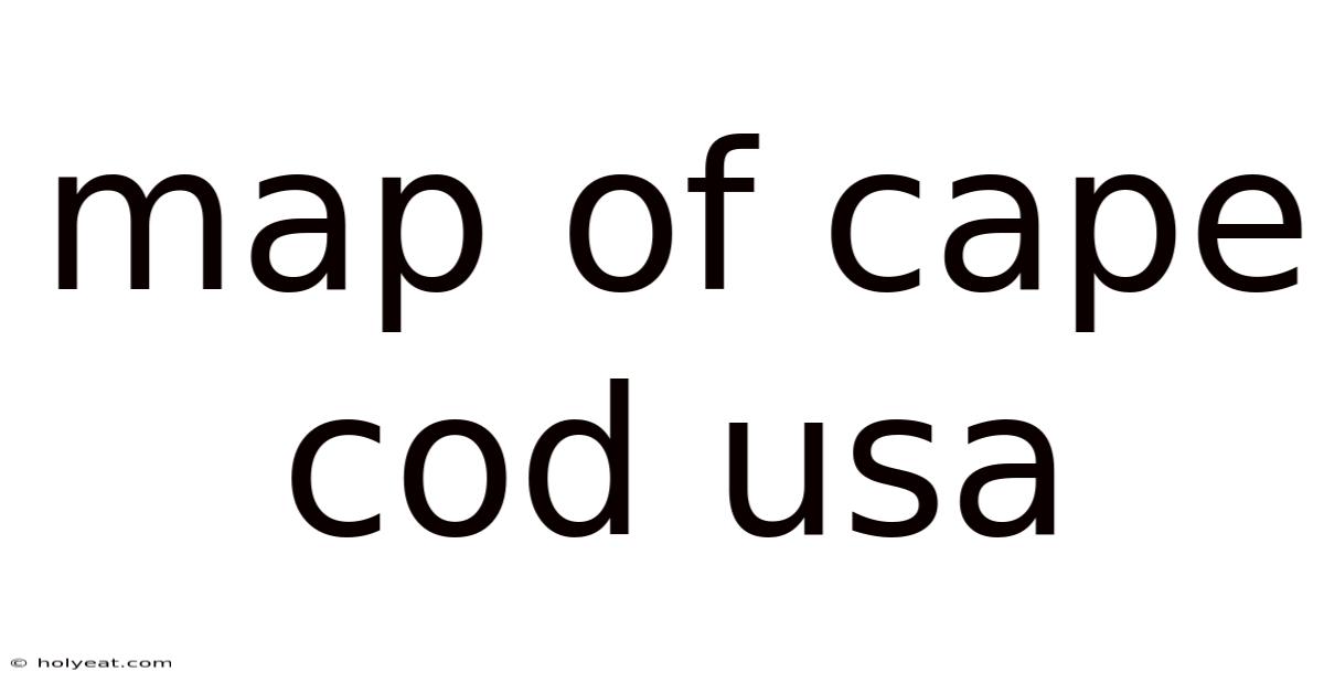 Map Of Cape Cod Usa