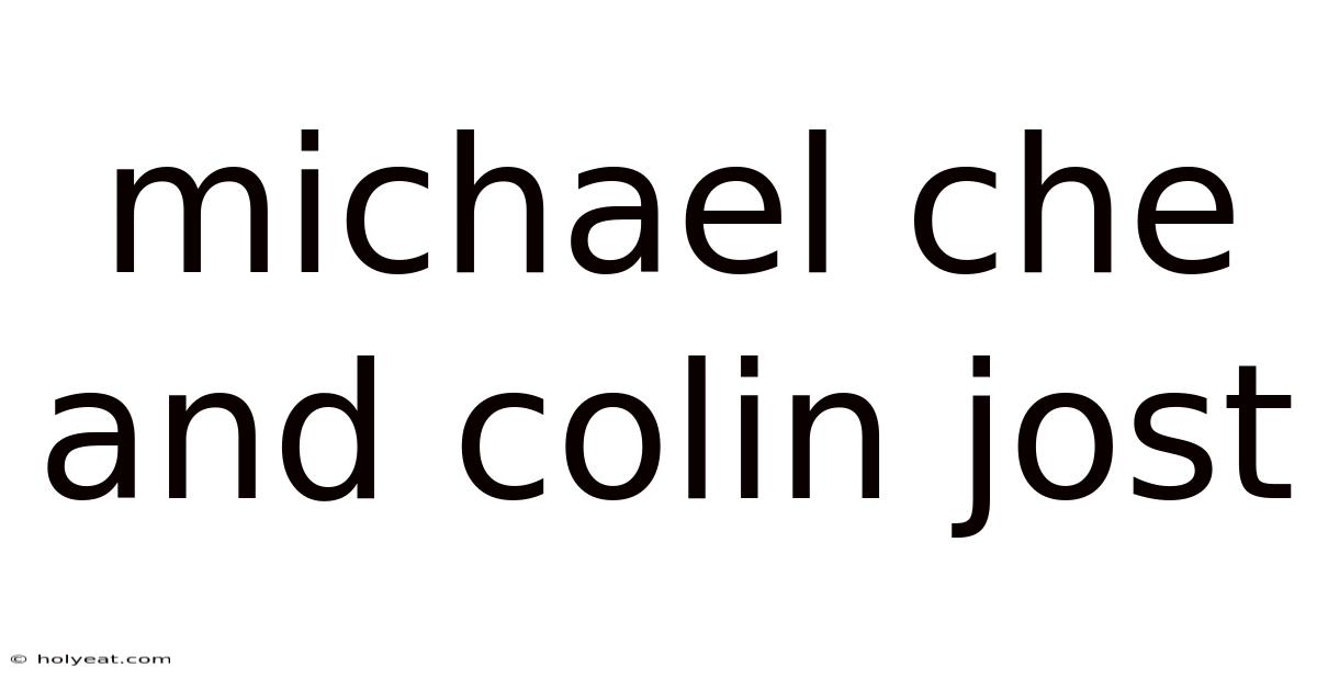 Michael Che And Colin Jost