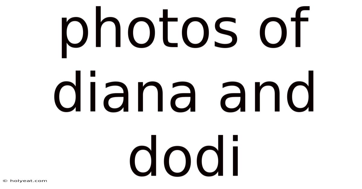 Photos Of Diana And Dodi