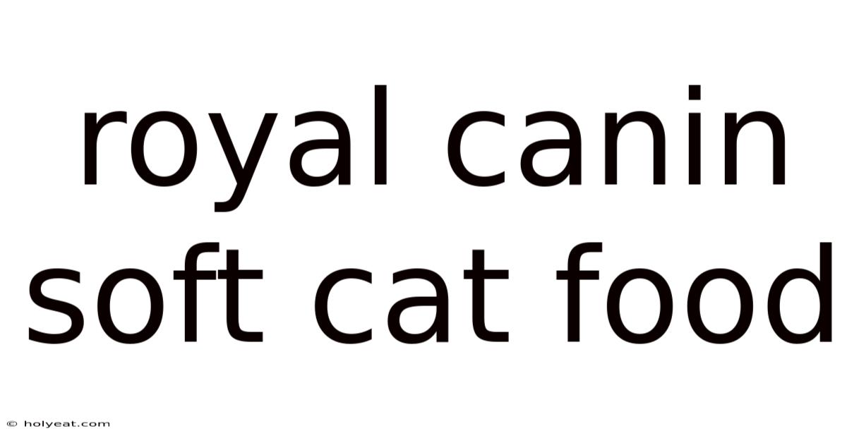 Royal Canin Soft Cat Food