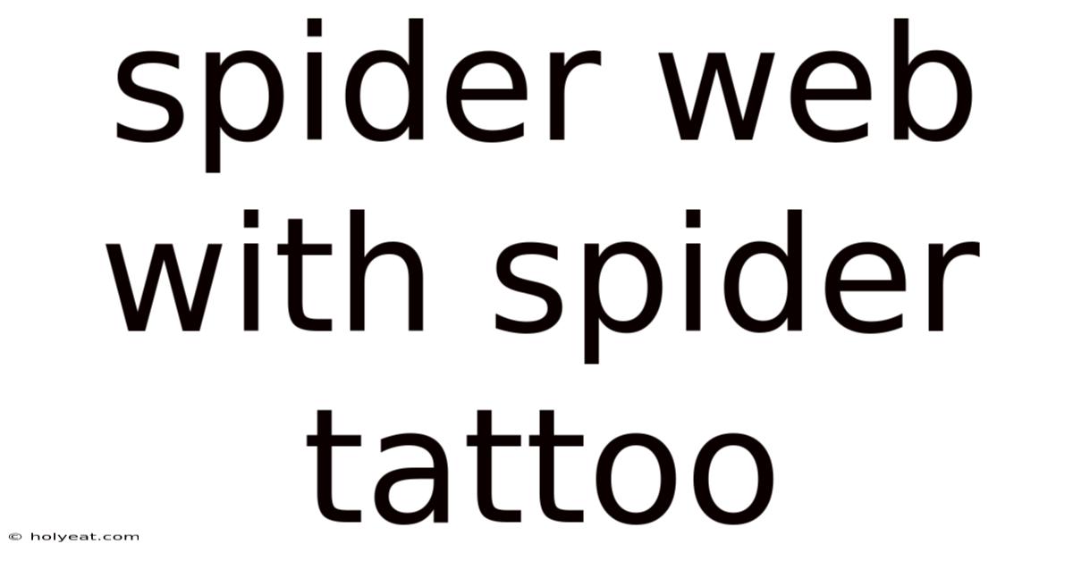 Spider Web With Spider Tattoo