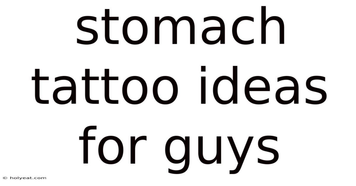 Stomach Tattoo Ideas For Guys