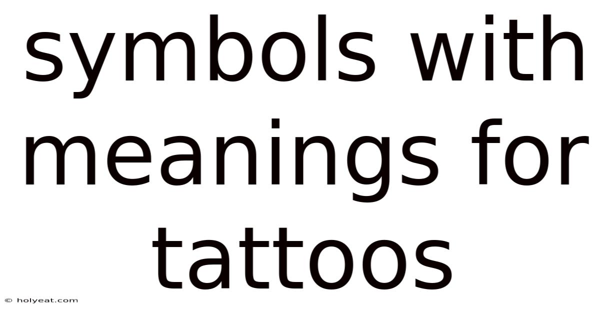Symbols With Meanings For Tattoos