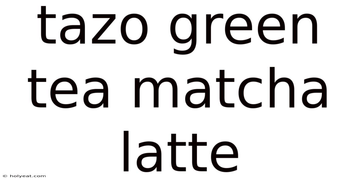 Tazo Green Tea Matcha Latte