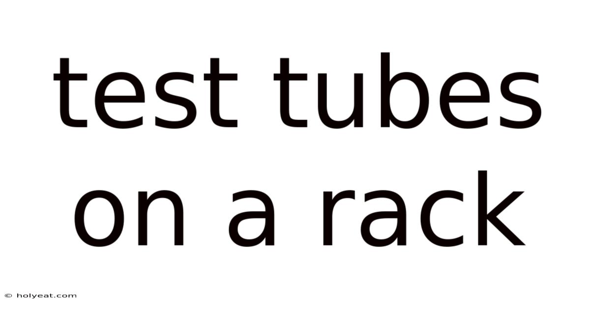 Test Tubes On A Rack