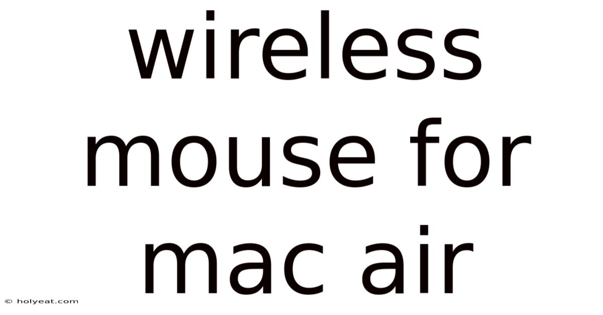 Wireless Mouse For Mac Air