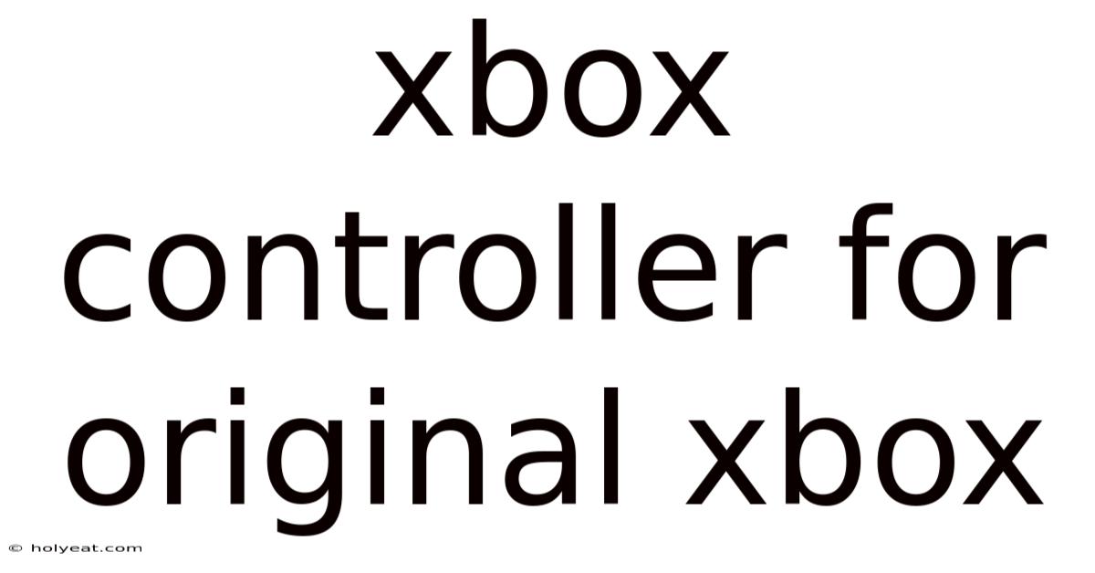 Xbox Controller For Original Xbox